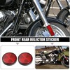 A ABSOPRO Set of 4 Motorcycle Visibility Reflector Strips Kit