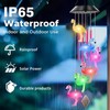Solar Powered Flamingo Wind Chimes with 4 Music Aluminum Tubes,