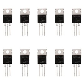 BOJACK IRF510 MOSFET Transistors IRF510N 5.6A 100V N-Channel Power MOSFET TO-220AB (Pack of 10)