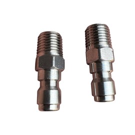 VANTOOL Pressure Washer Couplers, 1/4 Quick Connect Plug, Male NPT Fitting, Pure 304 Stainless Steel, 5000 PSI, 2 Pack