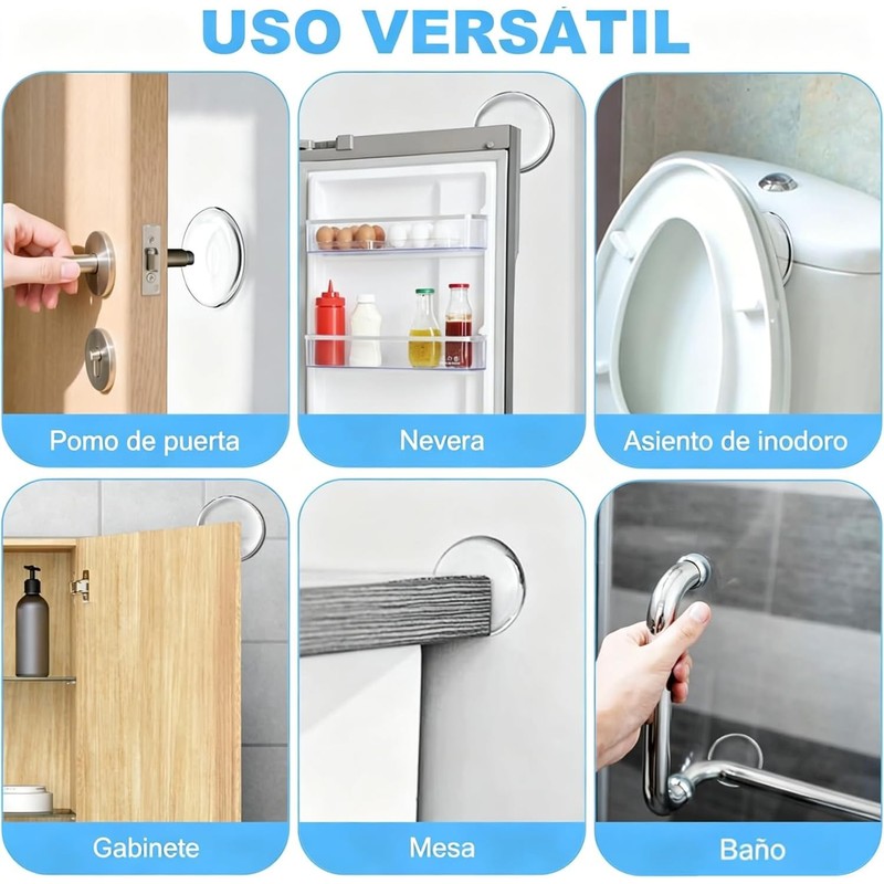 Tope para Puerta, 24 PCS Protector de Pared de Silicona,