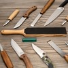 BeaverCraft Leather Strop for Knife Sharpening - Dual-Sided Knife Strop