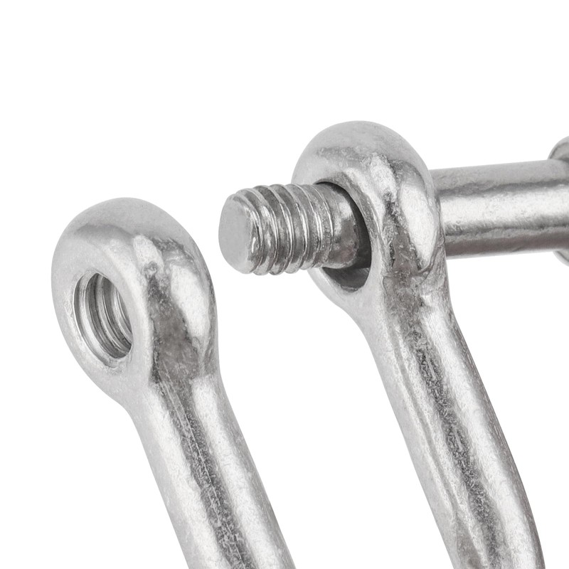 PUCSIQ Pack of 20 Shackles D Shape M4 Stainless Steel