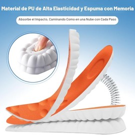 Plantillas Steppers 2026 para hombres y mujeres, espuma viscoelástica súper suave, alivia el dolor de pies, comodidad durante todo el día, antifatiga 