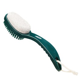 ZONADAH 2-in-1 Foot Brushes Pumice Foot Pumice Stone Brush with Handle Dead Skin Callus Remover Deeply Cleanse Your Feet Foot Care Smooth Skin Foot Scrubber