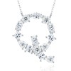 Pass Diamond Tester Letter E Multi Cut VVS Moissanite Necklace