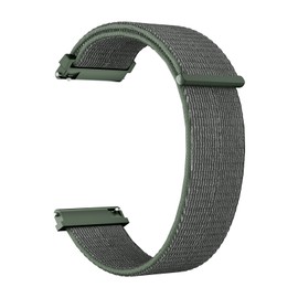 22mm Smart Watch Strap Precision Nylon Material, Quick Release/Installation Design, Breathable & Skin Friendly, Solid Color/ Patchwork Color Clash Design, Office/Outdoor/Training/Fitness/Daily Wear (Olive Green)