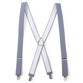 Peace Kobo Suspenders, 1.2 inches (30 mm) X Shape, Mambo Size M - LL [Wear & Shoes], gray