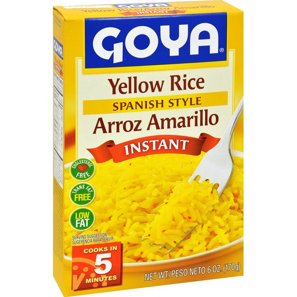 Goya Foods Instant Yellow Rice, Spanish Style, 6 Ounce (Pack of 24)