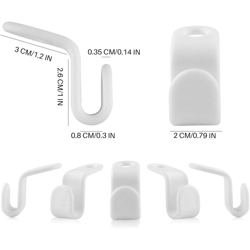 Uandhome Clothes Hanger Connector Hooks, 20PCS Cascading Clothes Hangers for