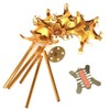 Chinese Feng Shui Lucky Brass Pagoda Wind Chime Great Help