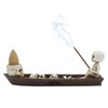 Skeleton Boat Incense Burner Holder Creative Incense Ash Catcher Tray