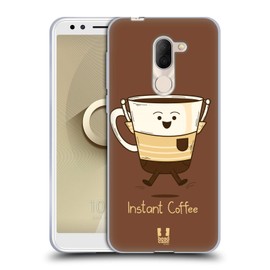 Head Case Designs Instantkaffee Kaffee Persönlichkeiten Soft Gel Handyhülle Hülle kompatibel mit Alcatel 3X (2018)