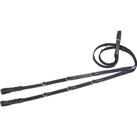 Web Reins with D-rings for Market-Harborough, Pony, black