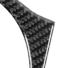 Central Armrest Cup Holder Trim Strip Carbon Fiber Interior Decoration