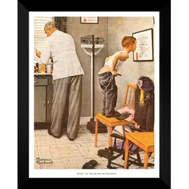 Norman Rockwell FRAMED Print 24x30 "Before the Shot"