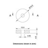 Flat Tap Washer 1/2" BSP Replacement Tap Washer 19mm Diameter