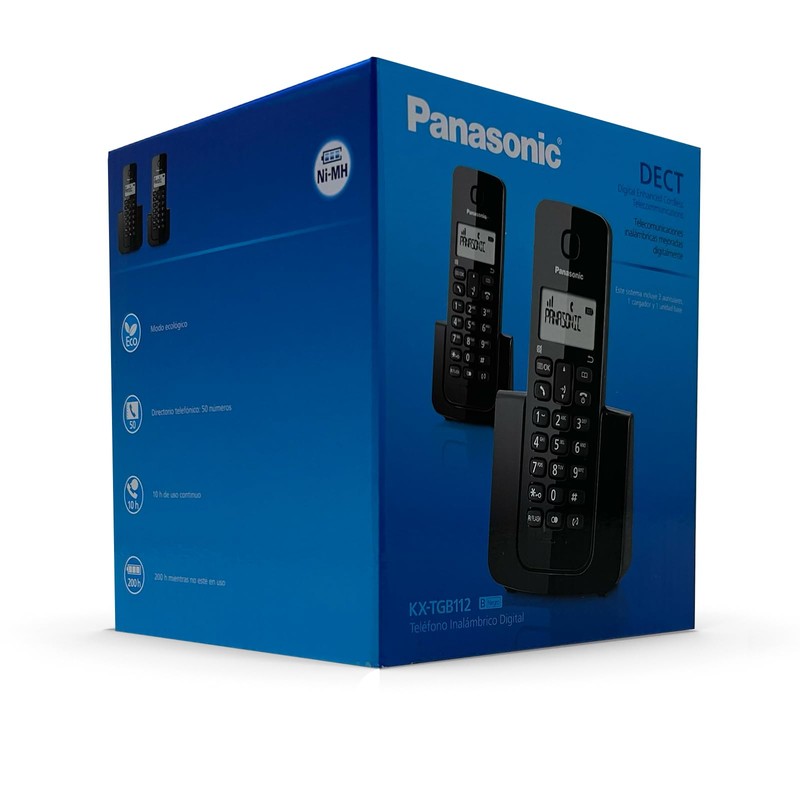 Panasonic KX-TGB112MEB Teléfono Inalámbrico de Línea Fija