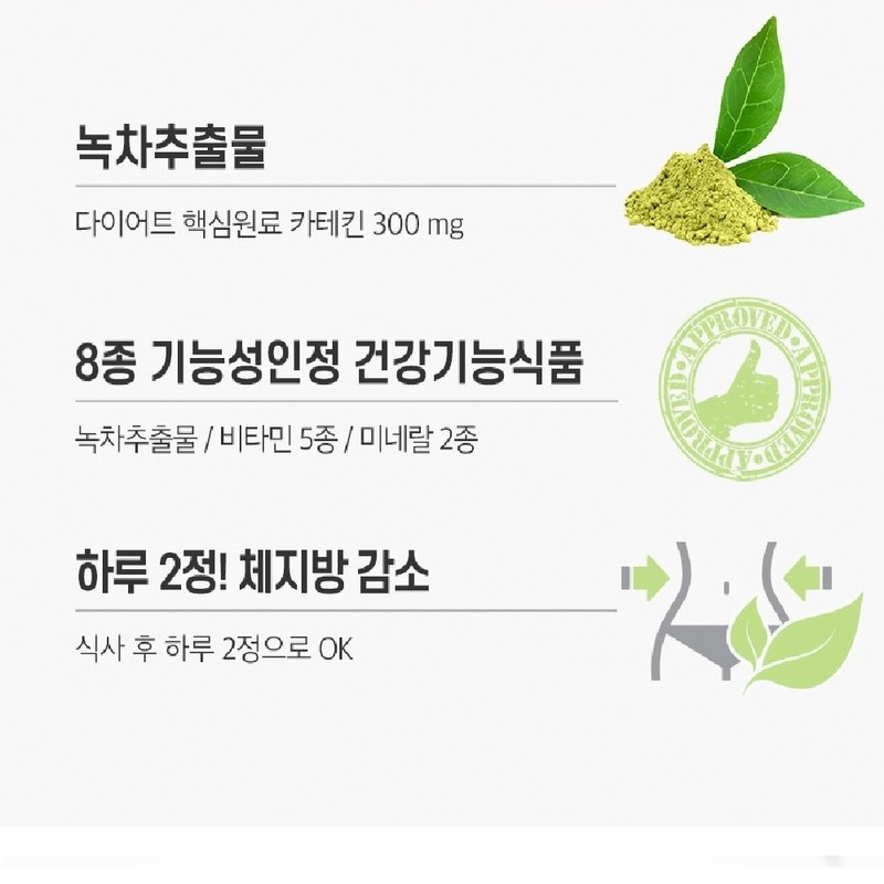 Catechin efficacy: 8 types of green tea catechins, functional health