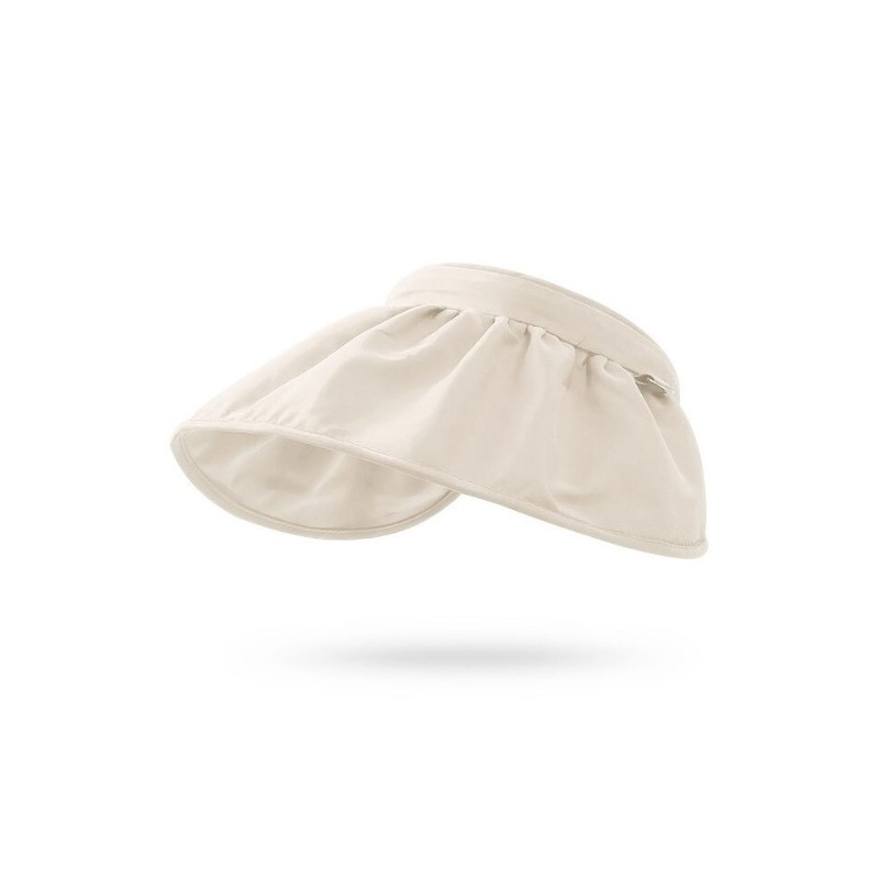 Women's UV protection round brimmed hat and hairband combined sun