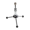 Chrome Mini Tabletop Tripod Microphone Stand - Adjustable Height