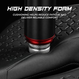 BYKING Road Bike Saddle – Lightweight Comfortable Bicycle Seat with Foam Padding, Waterproof Leather Surface, Lightweight Universal Bike Seat for MTB, Road, Hybrid & Gravel