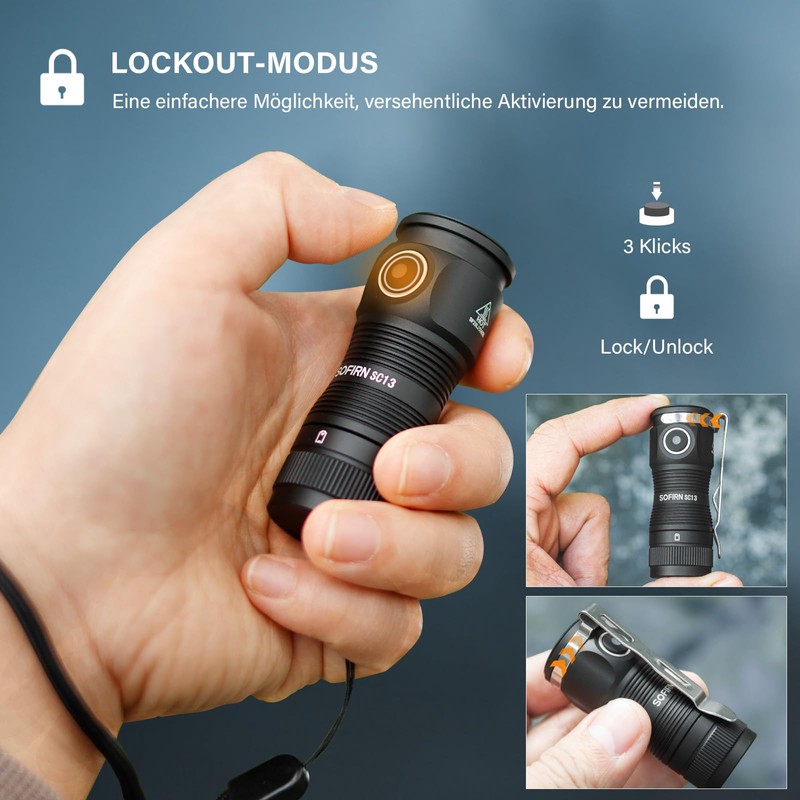 CSTEBOKE Sofirn SC13 Mini Torch