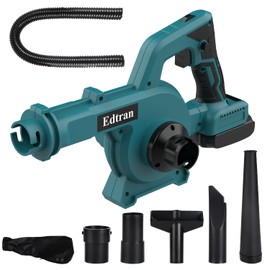Cordless Leaf Blower for Makita 18V Battery, 6-Speed Brushless Leaf Blower, 2-in-1 Blower and Vacuum Cleaner Lightweight Handheld Blower for Patio,Lawn,Garage,Fallen Leaves Cleaning(No Battery)