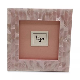 Tizo 3" X 3" Mother-of-Pearl Picture Frame, Pink