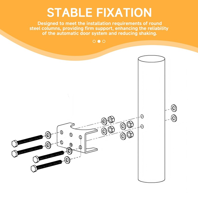 Numano for Round Post Adapter Brackets Gate Opener AX3R Bolt