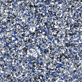 The Original Color Chips 1/4" Decorative Floor Coating Flakes for Epoxy Flooring - Enhances Interior/Exterior Surfaces - for Garages, Basements, More - Premade Blends (20 Pounds, Electric Blue Blend)