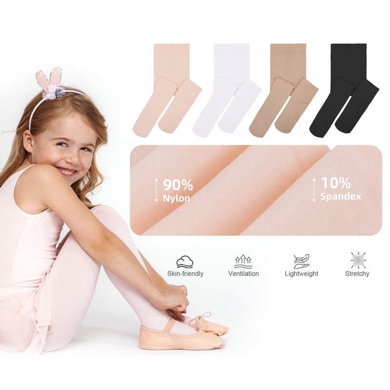 Leggings para bebé de Navidad de ballet, medias de danza