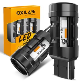 OXILAM T20 LED Turn Signal, Built-in Canceller, Turn Signal, LED Valve, Anti-Hifla, Amber, Cooling Fan, Combination of Pinch Parts, Combination of Pinch Parts, Turn Signal, LED for 12V Cars, T20,