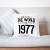 MUGFFINS 1977 Birthday Pillow Cushion Padding included - in English