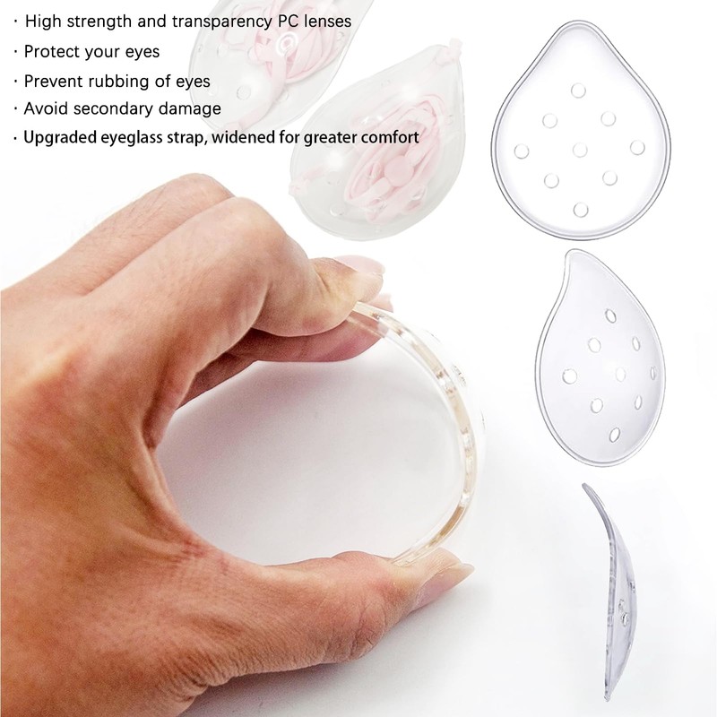 ZBJBinCH Transparent Ventilated Eye Patches 2 PCS Cataract Sur-Gery Recovery
