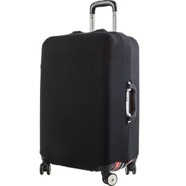 BESUNTEK Luggage Cover, Durable Stretchable Suitcase Protector for 18"-32" Luggage, Easy to Install (Black, XL（29"-32"）)