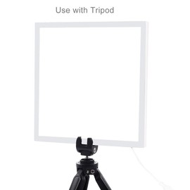 LED Panel Ultraslim Ultrasound Less Than 1 cm, 20 x 20 cm, 6000 K, Photography Sill Life Lighting