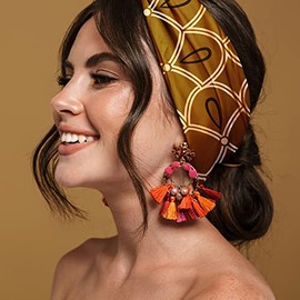 Karma Gifts - Diadema ancha, teñido anudado arcoíris