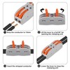 25PCS Lever Wire Connectors, Quick Connect Wire Splice Connectors Compact
