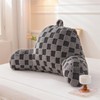 Aimuan Reading Pillow Checkered Bed Rest Wedge Backrest Checkerboard Pillow