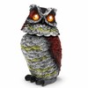 Solar Owl Garden Statue for Outdoor Decor – Rotating Head