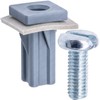 Rexka 10 Sets M6-1.0 License Plate Mounting Clips Screw Kit