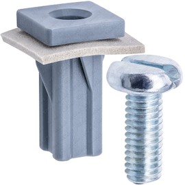 Rexka 10 Sets M6-1.0 License Plate Mounting Clips Screw Kit for Ford W714172-S300 C-Max Edge Explorer Focus Mustang Taurus Lincoln MKS MKX W714172S300