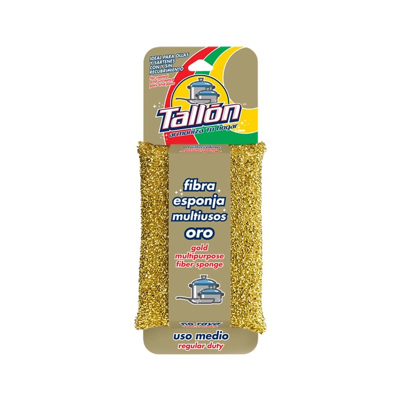 TALLÓN Fibra Esponja Multiusos para Cocina Paquete de 6 Piezas