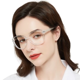 WEMOOTANTS Reading Glasses for Women Oval Readers 1.0 1.25 1.5 1.75 2.0 2.25 2.5 2.75 3.0 3.5 4.0 5.0 6.0 (Clear 2.50) Durable Hinges