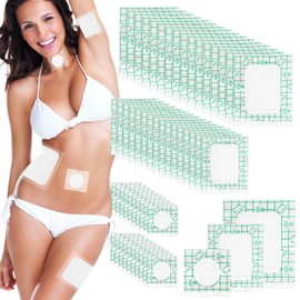 50 Pcs Castor Oil Patches for Belly Button, Stomach, Knee & Feet, Disposable Castor Oil Pack Wrap Highly Absorbent, Leak-Proof, Self-Adhesive, No Wash, Portable & Easy to Use