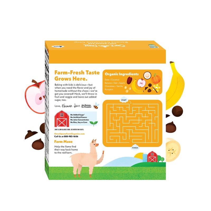 Once Upon a Farm Organic Soft Baked Kids' Bars, Banana