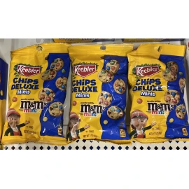 Keebler 3- Bags Keebler Chips Deluxe Minis M&M's Cookies 3 oz Each