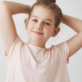 AOBOCO Cross Necklace Birthstone Jewelry Baptism First Communion Confirmation Gifts Necklace for women-1