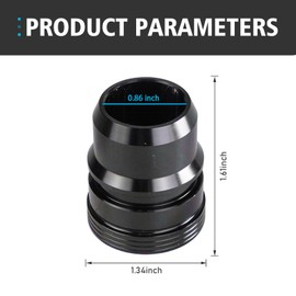 leechio Blow Off Valve Mod Plug, Metal Rust-proof High Temperature Resistant Pressure Relief Valve Plug, Fuel System Exhaust Valve Part, Compatible with 13-21 Ford F150 Ecoboost 3.5l 2.7l VTA (Black)